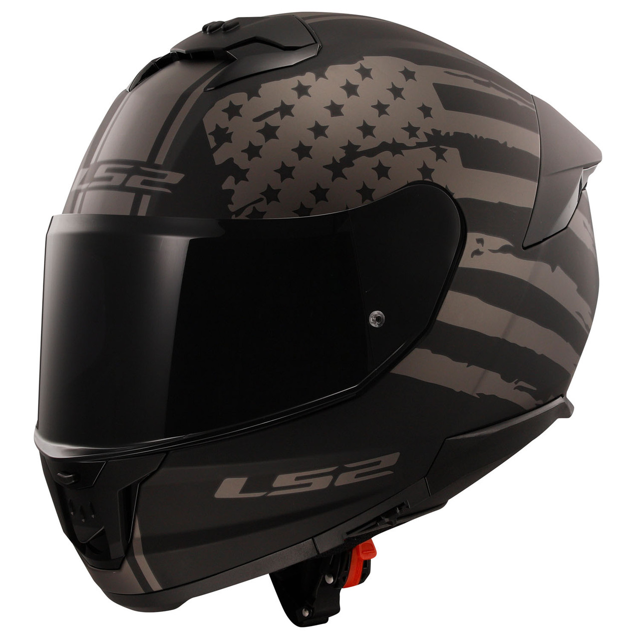 LS2 Stream II America Matte Gray Black Helmet - Speed Addicts